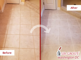 Before and after Picture of a Sealing Service in Great Falls, VA
