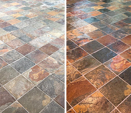 Residential Slate Cleaning and Sealing