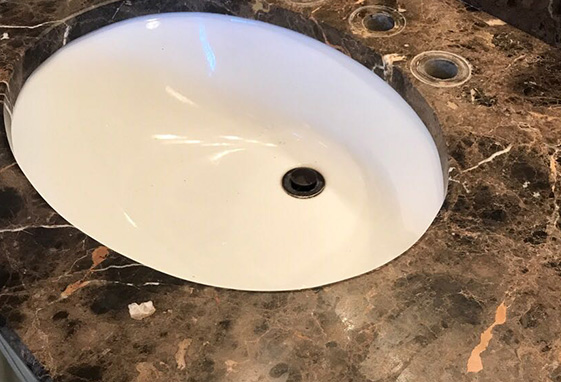 Residential Stone Countertop Sealing Before