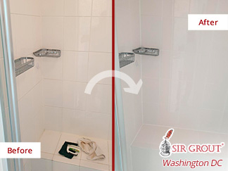 Before and After Our Caulking Services in Herndon, VA