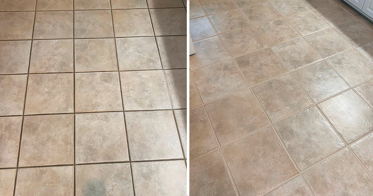 This Tile Floor in Leesburg, VA, Is Now Speckless Thanks to Our Tile