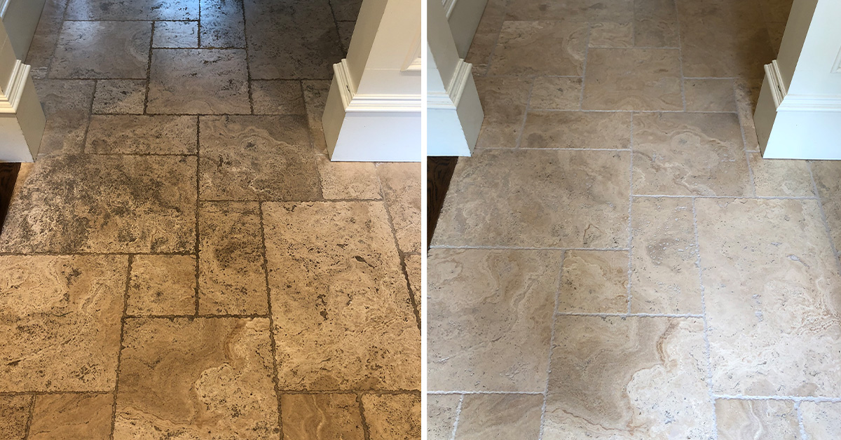 How To Clean Travertine Tile Floors And Grout Floor Roma