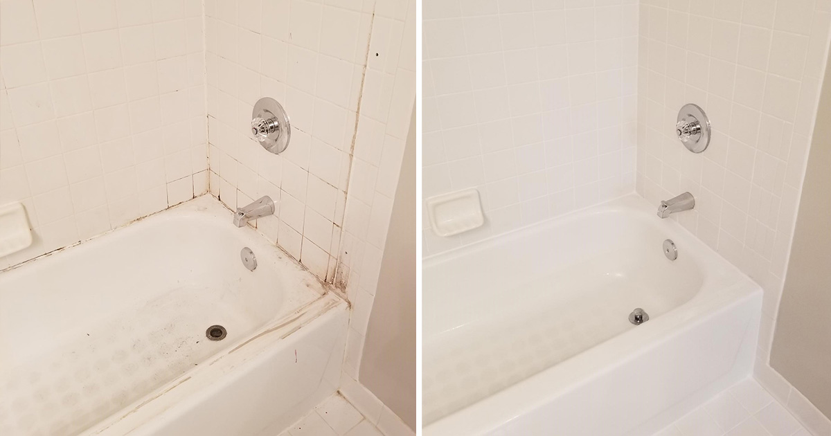 Our Grout Cleaning Experts in Potomac Gave This Badly Damaged Shower a ...