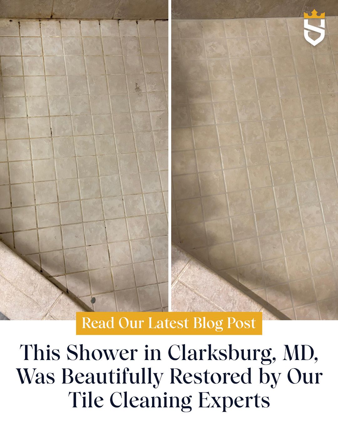 This Shower in Clarksburg, MD, Was Beautifully Restored by Our Tile Cleaning Experts