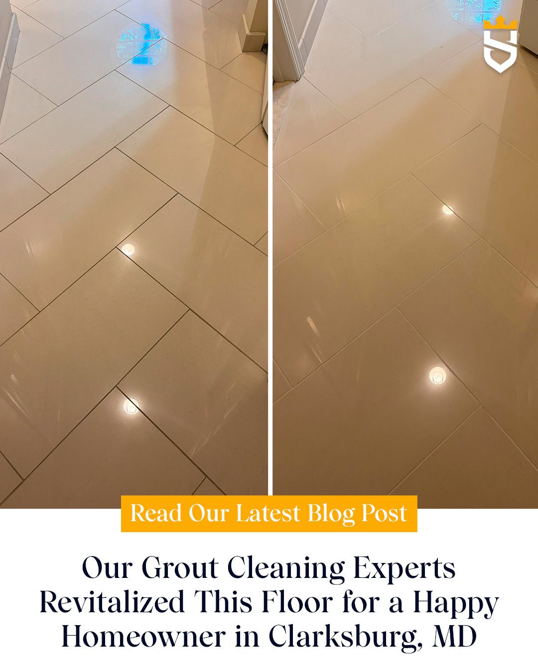 Our Grout Cleaning Experts Revitalized This Floor for a Happy Homeowner in Clarksburg, MD